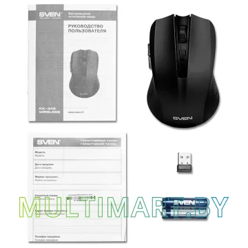 Мышь SVEN RX-345 Wireless (черный) картинка 6